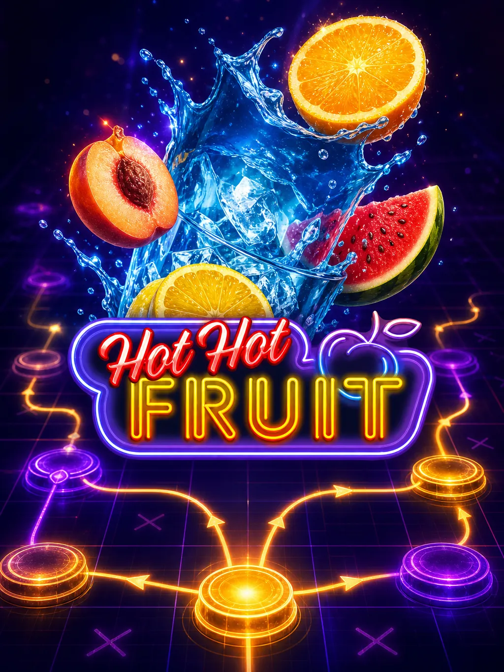 Hot Hot Fruit strategy diagram showing bankroll staking bands